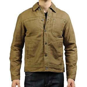 Jeremiah Men's Roanoke Wax Canvas Workshirt Jacket Size Large